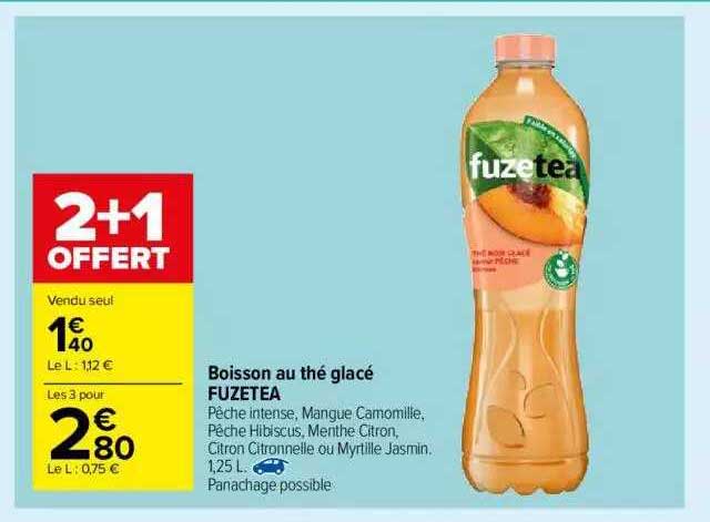Boisson Au Thé Glacé Fuzetea