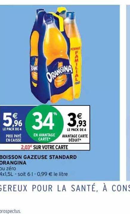 Boisson Gazeuse Standard Orangina