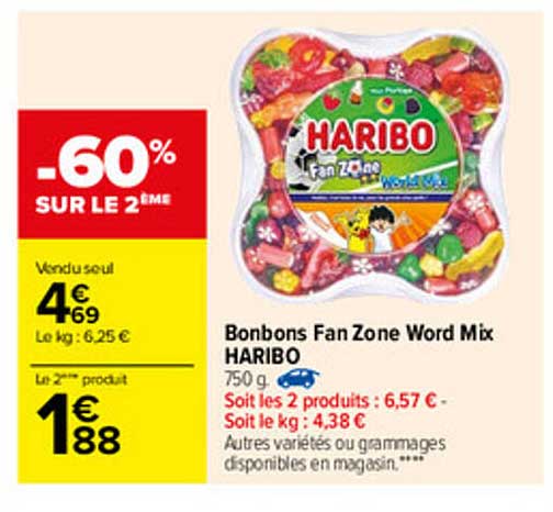 bonbons fan zone word mix haribo