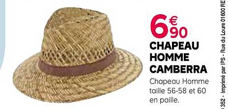 Chapeau Homme Camberra