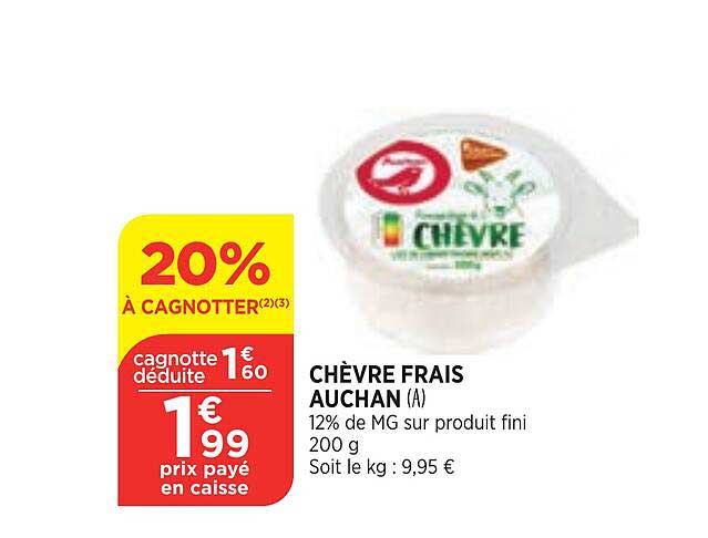 Chèvre Frais Auchan