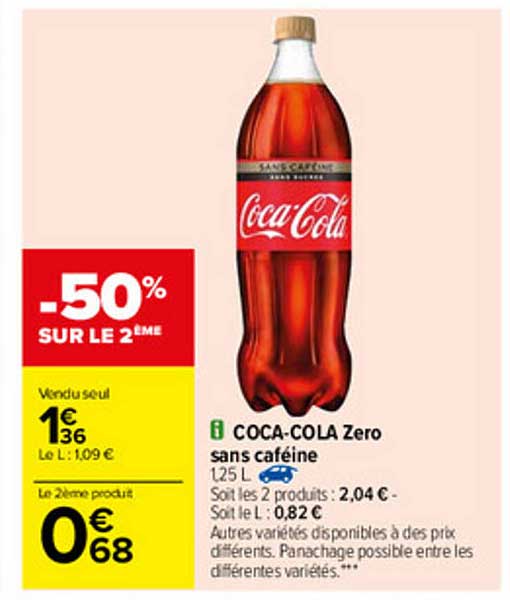 coca-cola zéro sans caféine