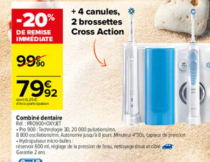 combiné dentaire oral b