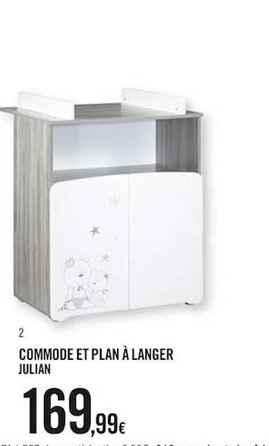 commode et plan à langer julian