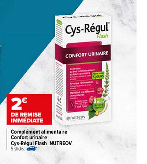 complément alimentaire confort urinaire cys-régul flash nutreov