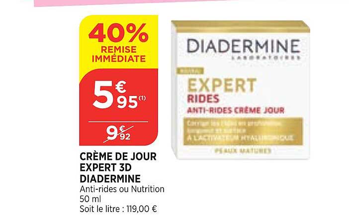 Crème De Jour Expert 3d Diadermine 40% De Remise Immédiate