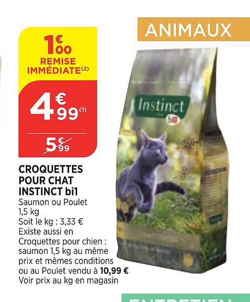 Croquettes Pour Chat Instinct Bi1