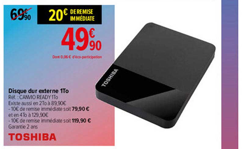 disque dur externe 1to toshiba