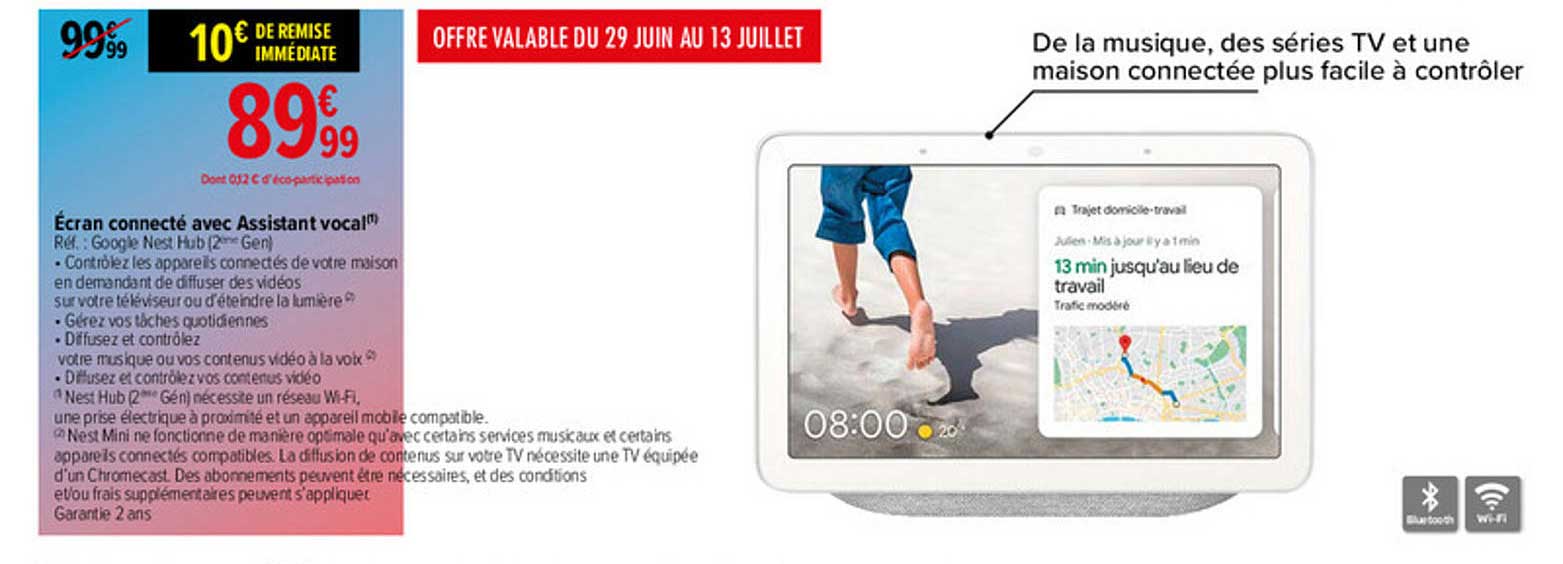 écran connecté avec assistant vocal