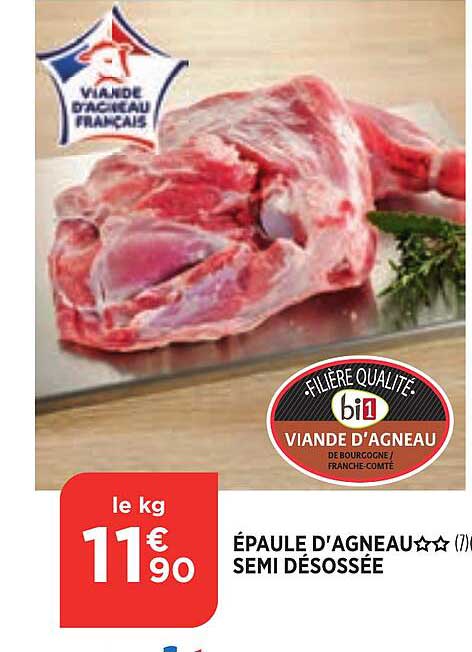 épaule D'agneau Semi Désossée