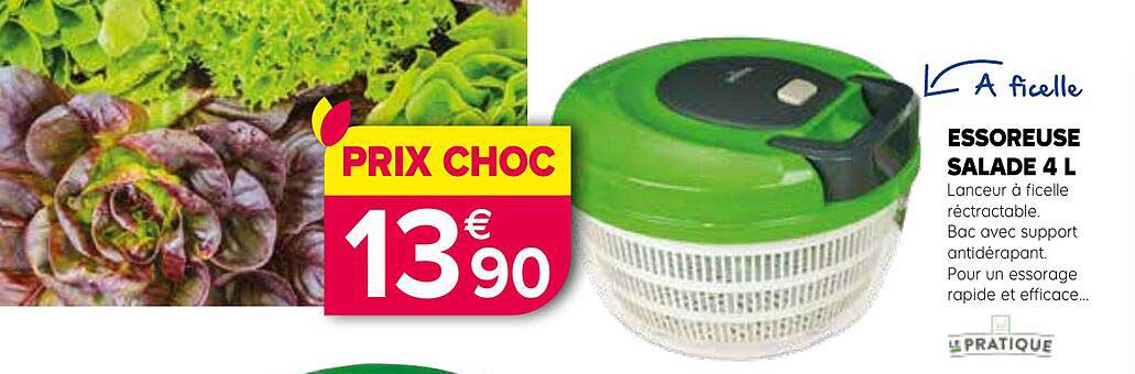 Essoreuse Salade 4l Le Pratique