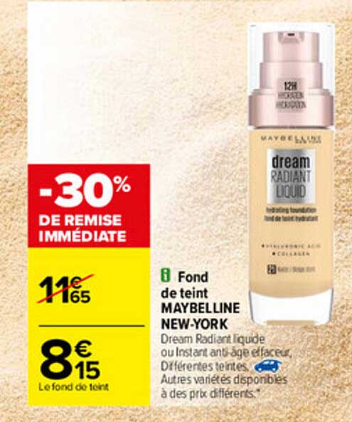 fond de teint maybelline new-york