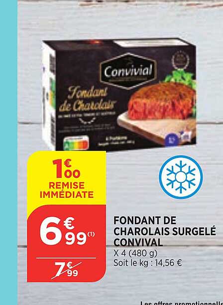 Fondant De Charolais Surgelé Convival