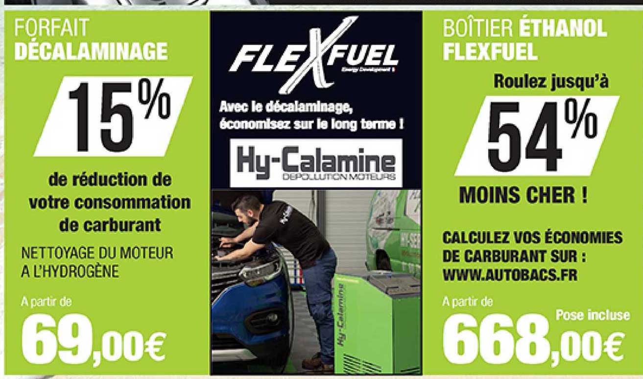 forfait décalaminage, boîtier éthanol flexfuel