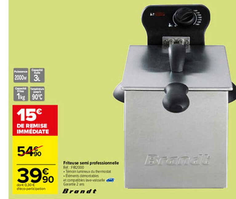 friteuse semi professionnelle bradt