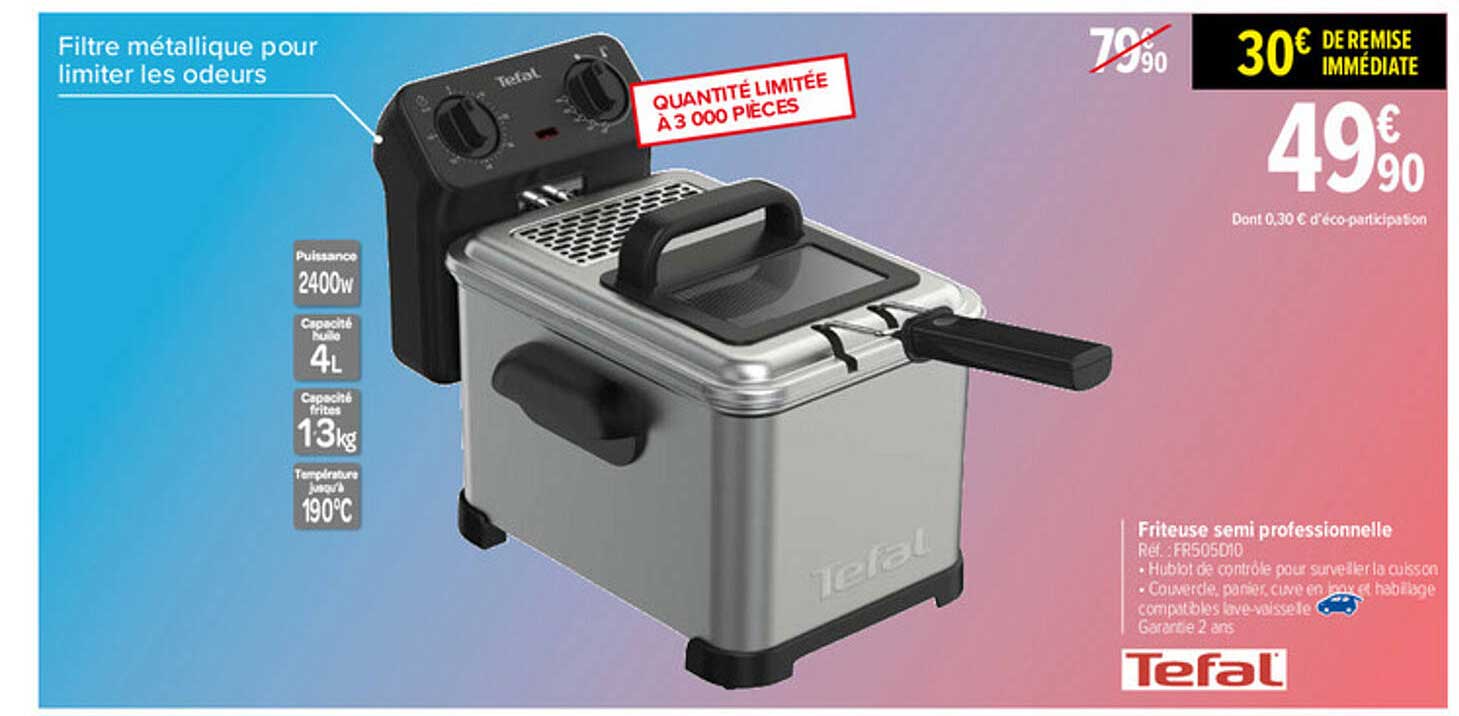friteuse semi professionnelle tefal