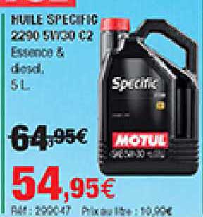 huile specific 2290 5w30 c2 motul