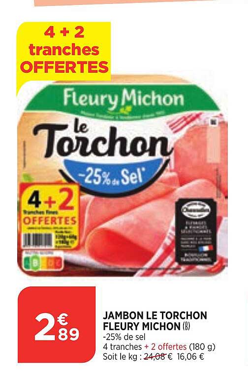 jambon le torchon fleury michon