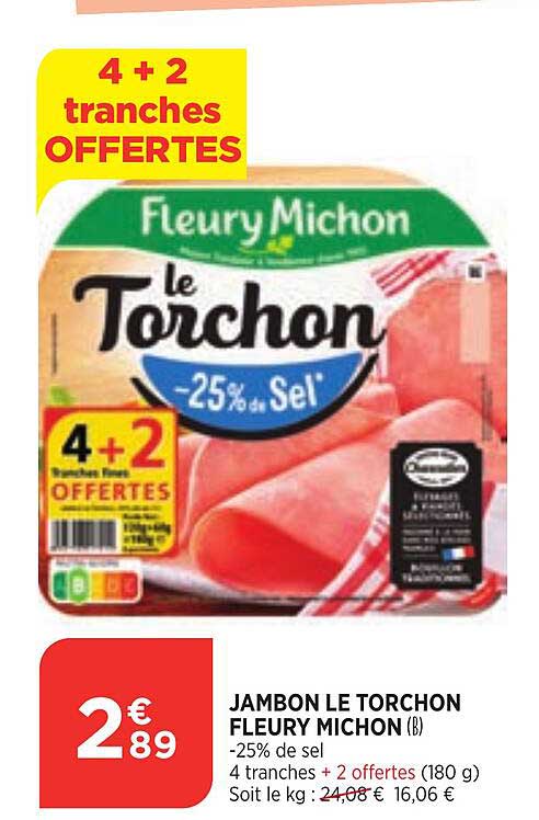 jambon le torchon fleury michon