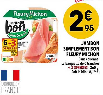 jambon simplement bon fleury michon