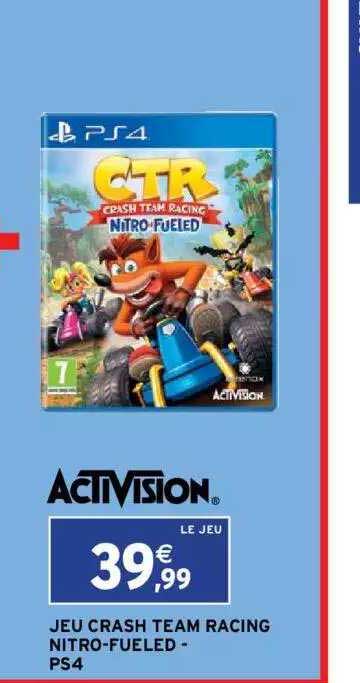 jeu crash team racing nitro-fueled - ps4