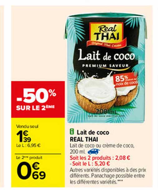 Lait De Coco Real Thaï