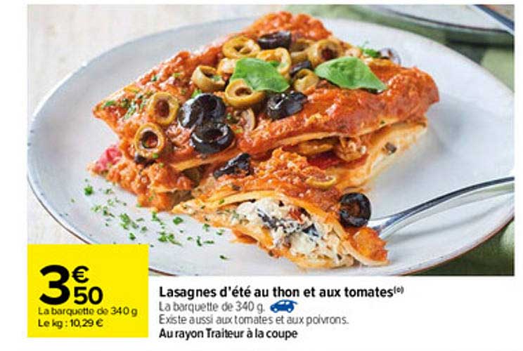 Lasagnes D'été Au Thon Et Aux Tomates