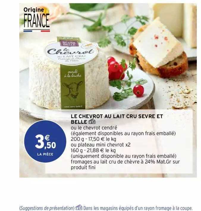 Le Chevrot Au Lait Cru Sèvre Et Belle