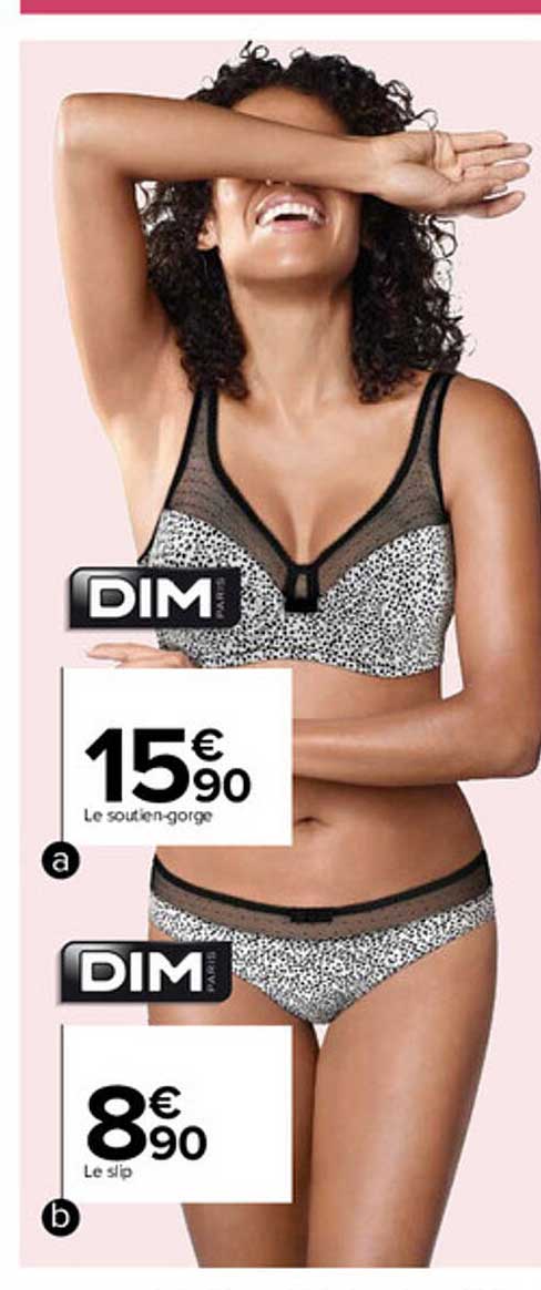 le soutien-gorge, le slip dim