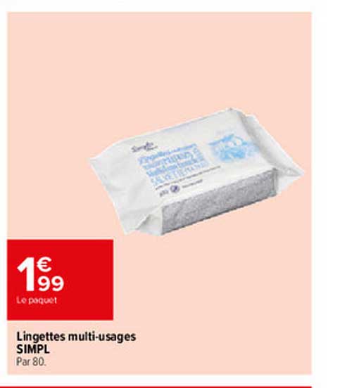 lingettes multi-usages simpl