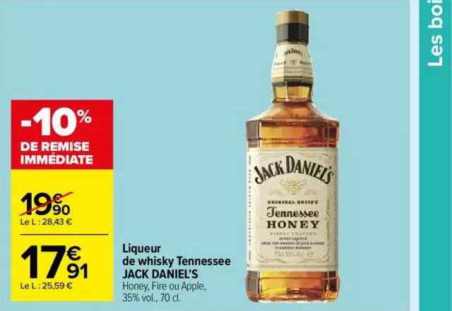 liqueur de whisky tennessee jack daniel's
