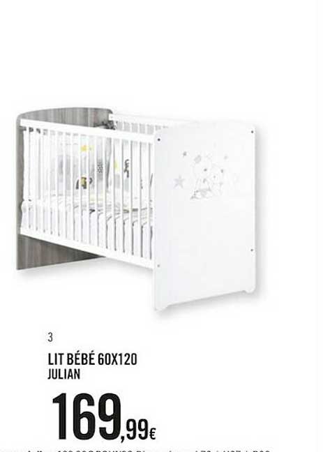 lit bébé 60 x 120 julian