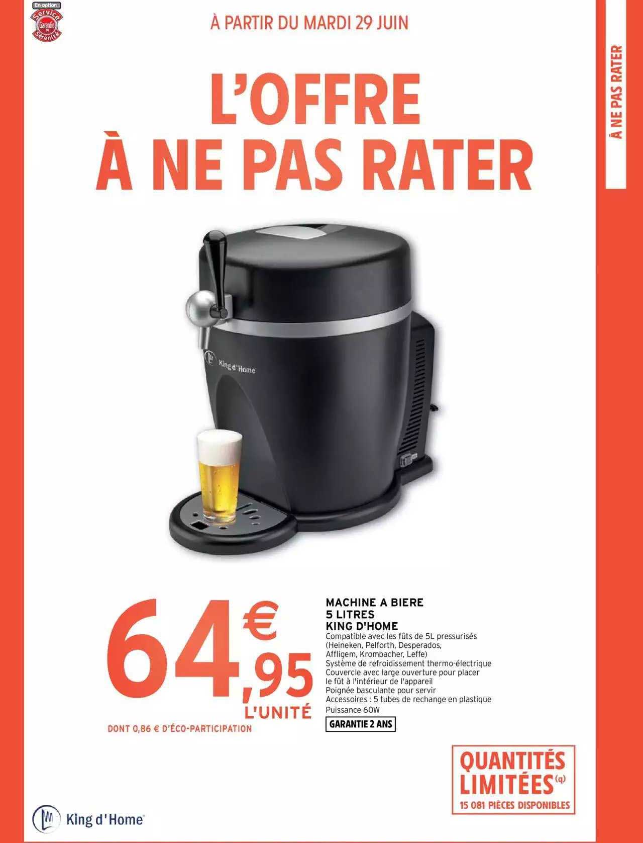 Machine à Bière 5 Litres  King D'home