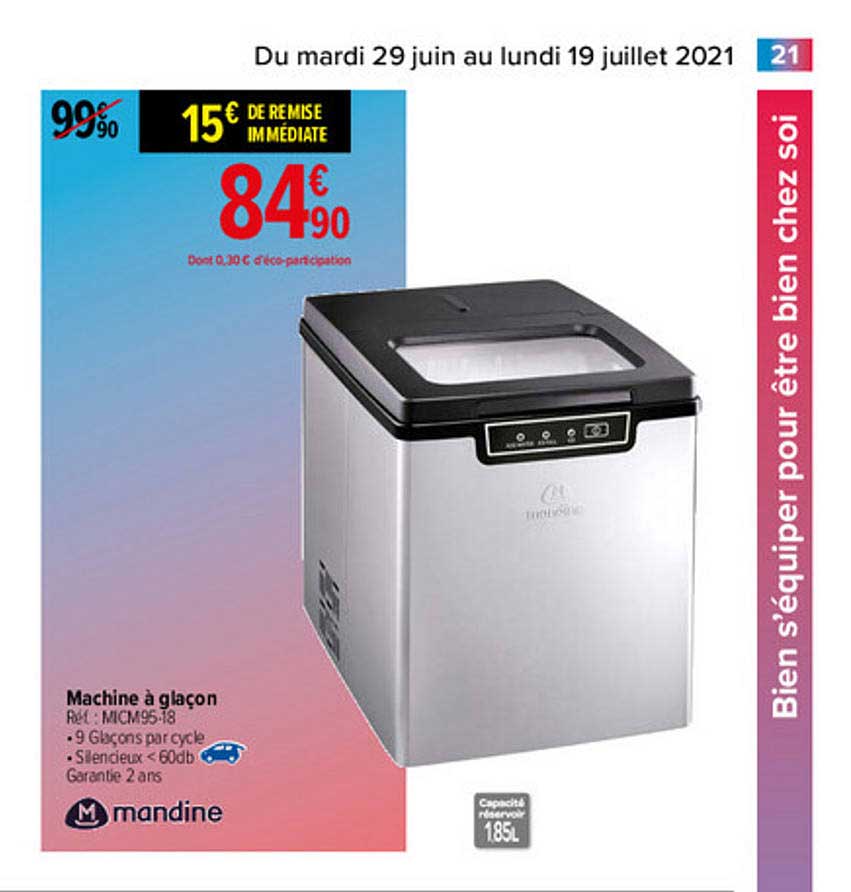 machine à glaçon mandine
