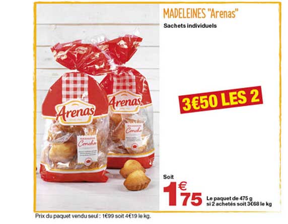 Madeleines "arenas"