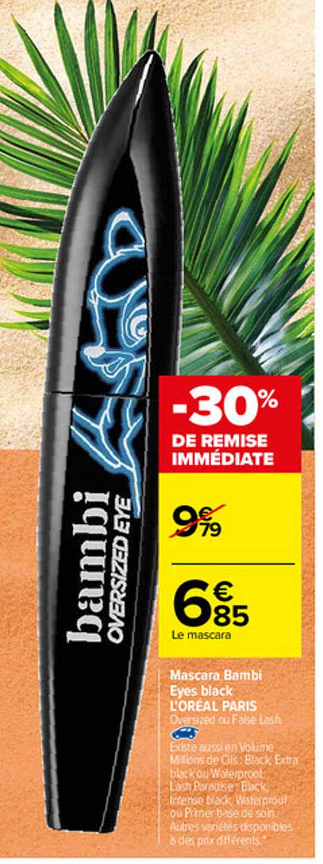 mascara bambi eyes black l'oréal paris