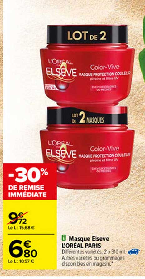 Masque Elsève L'oréal Paris