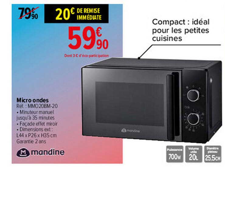 micro ondes mandine