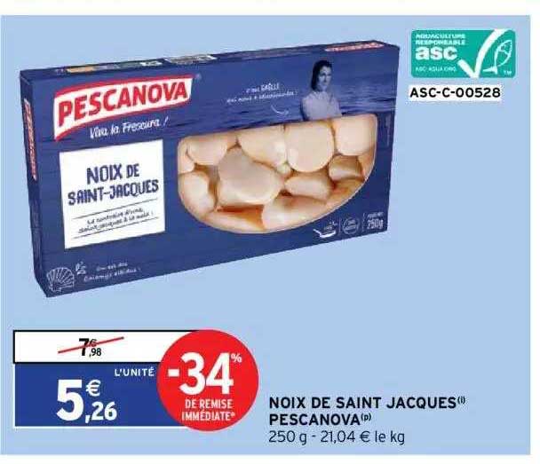 noix de saint jacques pescanova