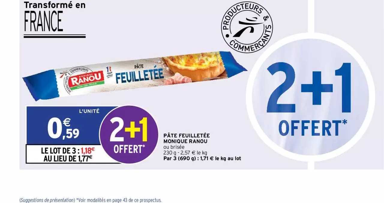 pâte feuilletée monique ranou