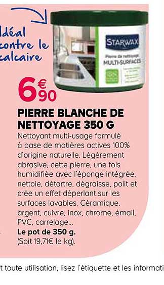 Pierre Blanche De Nettoyage 350 G Starwax