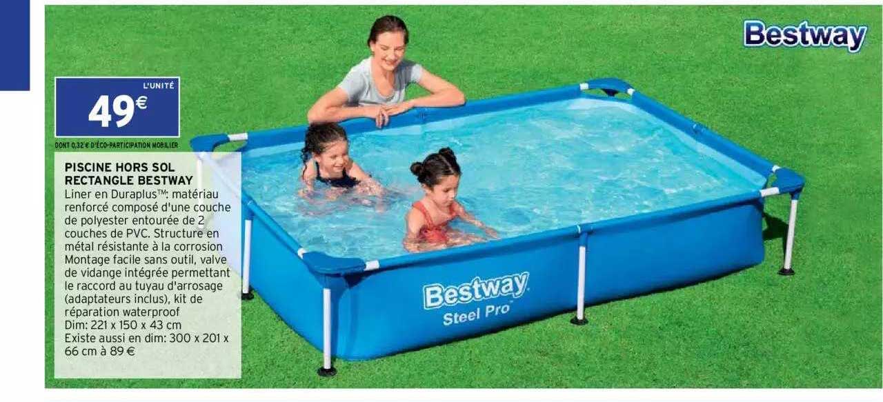 piscine hors sol rectangle bestway