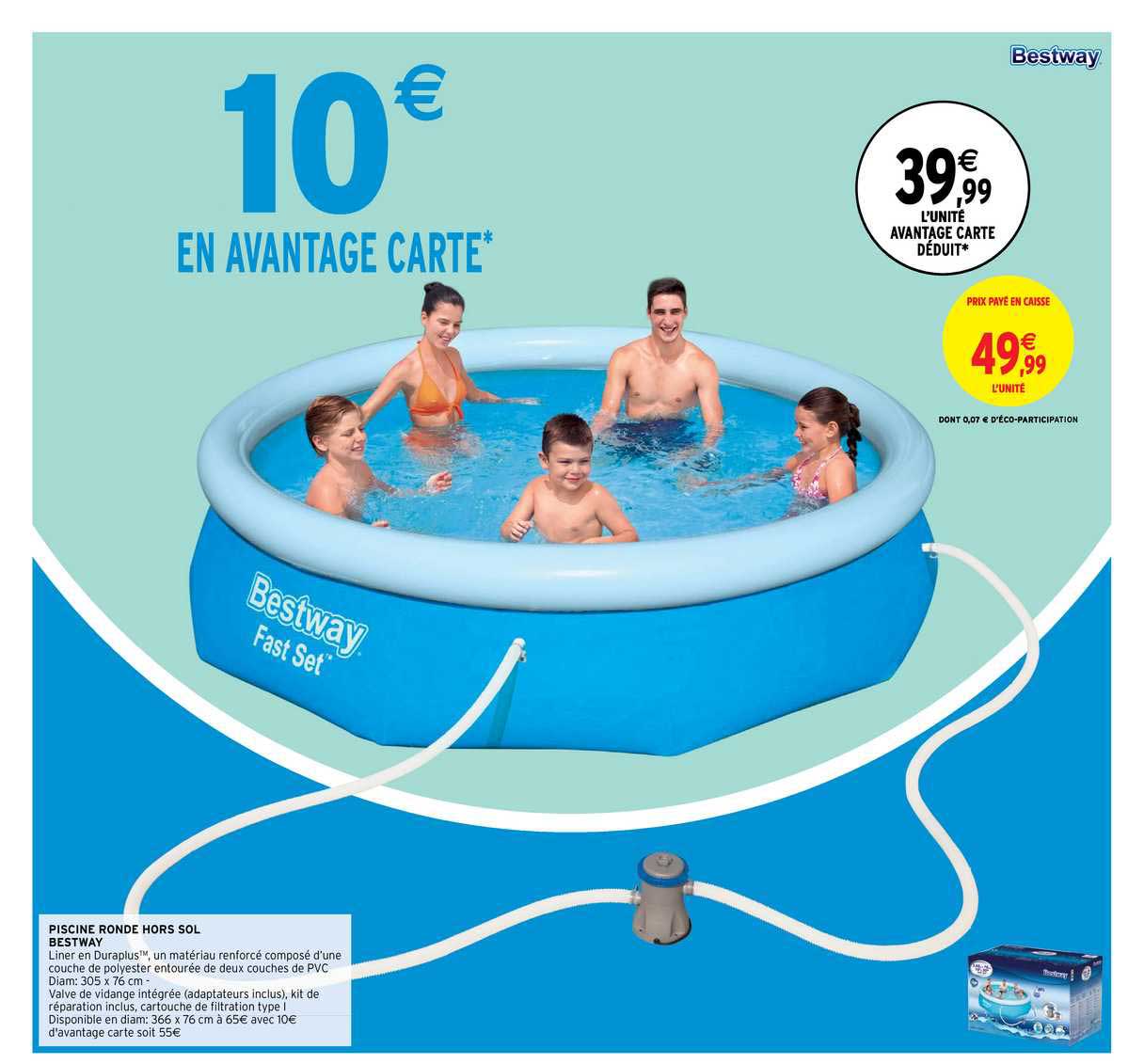 piscine ronde hors sol bestway