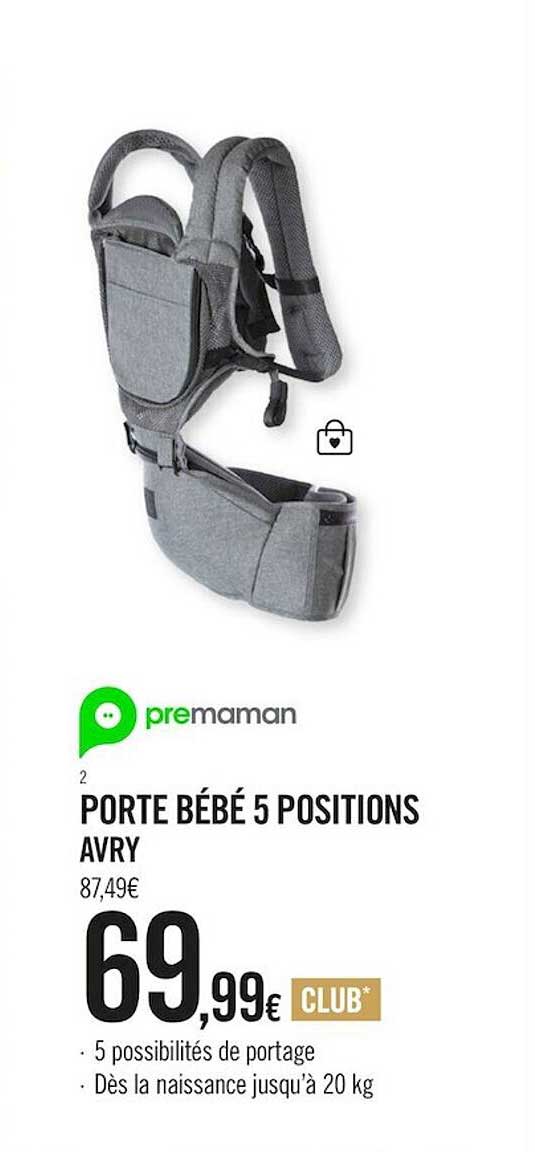 Porte Bébé 5 Positions Avry