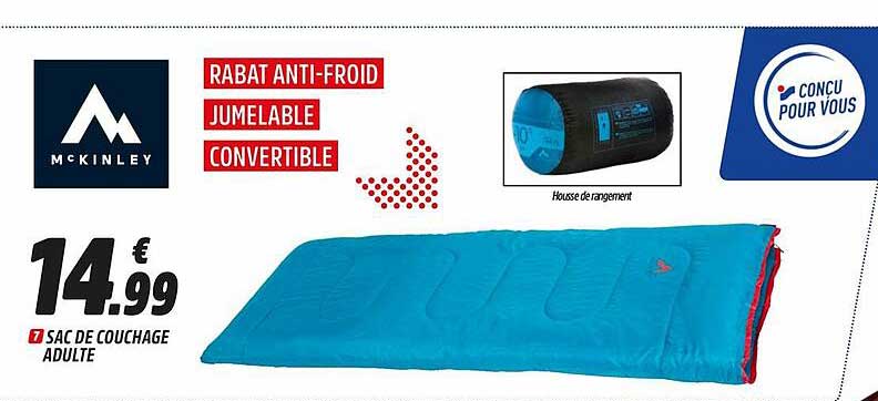 sac de couchage adulte mc kinley