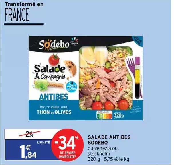 Salade Antibes Sodebo
