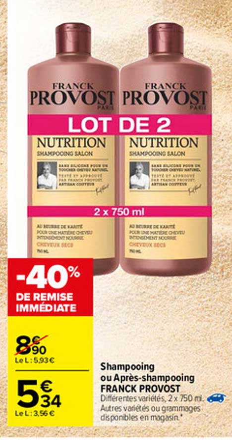 shampooing ou après-shampooing franck provost