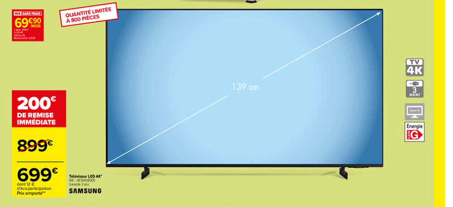 Téléviseur Led 4k Samsung