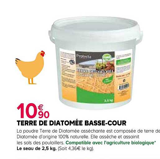 terre de diatomée basse-cour