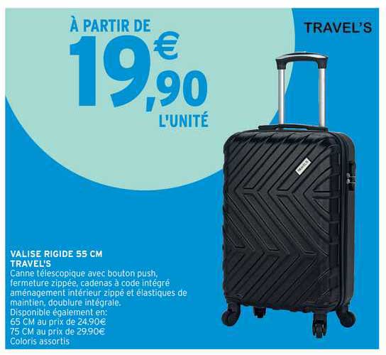 valise rigide 55 cm travel's
